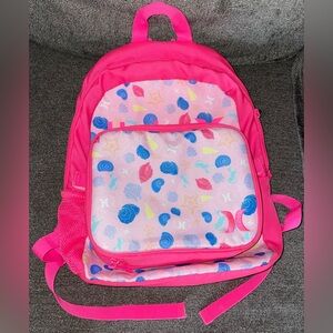 Girls Hurley Bookbag With Detachable Insulated Lunchbox
